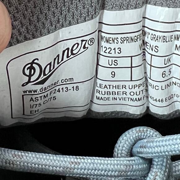 Danner Run Time 3" ESD Composite Toe Sneaker Gray/Black 12374 Women 9M NWB - Picture 9 of 10